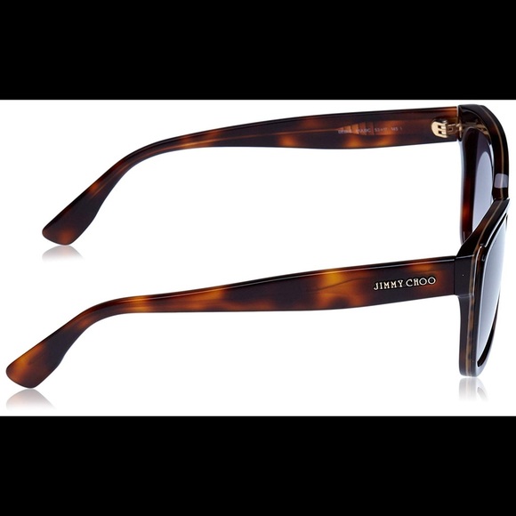 JIMMY CHOO - BEBI S ANIMAL BLACK SUNGLASSES